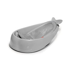 Skip Hop Infant Bath Tub 3-Stage Grow With Baby Smart Sling MOBY Bathtub Grey Age 0+