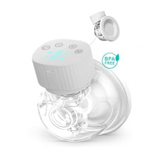 Smart Mommy Wearable Breast Pump, Hands Free Breast Pump- Electric, LCD, High Technology 3 Modes, 9 Levels- Noise Reduction, Painless and Skin Friendly, BPA Free,(Single)