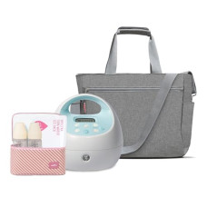 Spectra - S1 Plus Electric Breast Milk Pump with Tote Bag, Breast Milk Bottles and Cooler for Baby Feeding