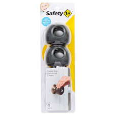 Safety 1st Parent Grip Door Knob Covers, Grey/Charcoal, 4 Count (Pack of 1)