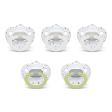 NUK Orthodontic Pacifiers, 6-18 Months, 5 Pack, Timeless Collection, Amazon Exclusive