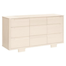 Babyletto Yuzu 9-Drawer Assembled Dresser in Washed Natural, Greenguard Gold Certified