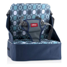 Nuby Easy Go Booster Seat - Travel Booster Seat for Babies and Toddlers - Holds Up to 35 Pounds - 9+ Months - Blue