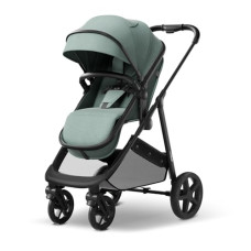 Mompush Wiz Baby Stroller, Convertible Infant Stroller for Newborn and Toddler with Reversible Seat and Large UPF 50+ Canopy