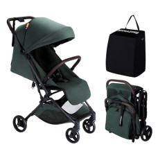 MAMAZING Lightweight Baby Travel Stroller with Carbor Fiber Frame, Compact & Airplane-Friendly, One-Handed Folding Design, 11.6 lbs, Perfect for Toddlers, Green