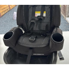 2-Pack Car Safety Seat Cup Holder for Graco 4Ever DLX Extend2Fit | Yeti Water Bottle Compatible | Quick-Snap Side Mount (Black)