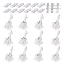 12 Pack Cabinet Locks Child Safety Latches - Vmaisi Baby Proofing Cabinets Drawer Lock with Adhesive Easy Installation - No Drilling or Extra Screws (White)