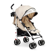 Baby Delight | Swerve Stroller | Lightweight | for Travel & Everyday | Multi-Position Recline | Compact Fold | Extra Storage | Tan