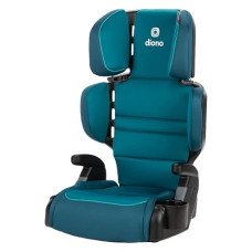 Diono Connect3 R 2-in-1 High Back Booster, Slim Fit 3-Across in Many Mid-Sized Sedans and SUVs, for Children from 40-120 lbs., Lightweight with Cupholder, Blue Razz Ice