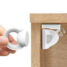 Booboo® Magnetic Child Safety Cupboard Locks for Children x10 Locks + x1 Key, Baby Proofing for Kitchen, Cabinets and Drawers, 30 Second Install No Drilling 3M Adhesive (10 Pack)