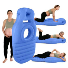 NZTGVR Tummynest - Pregnancy Mattress, Pink Inflatable Pregnancy Pillow, Full Body Pregnancy Pillow with Hole for Tummy, The Best Pregnancy Pool Float for Sleeping Prone, Relieves Back Pain