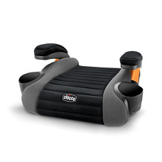Chicco GoFit® Backless Booster Car Seat Without Latch Attachment, Travel Booster Seat for Car, Portable Car Booster Seat for Children 40-110 lbs., Shark/Black and Grey