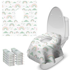 Blissful Diary 20 Pcs Toilet Seat Covers Disposable for Toddlers & Adults, Extra Large Waterproof, Portable Package for Travel, Kids Potty Training