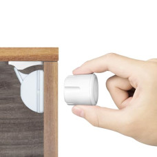Magnetic Baby Proofing Cabinet Locks - Child Safety for Cabinets, Drawers & Cupboards - 10 Locks 2 Keys - No Drilling Easy Install by DOMILE