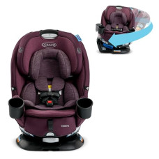Graco Turn2Me 3-in-1 Convertible Car Seat, London, featuring Headrest and Harness Adjust, Easy Installation and Steel Reinforced Frame