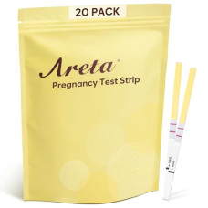Areta Pregnancy Test Strips: 20 Pack hCG Tests - Highly Accurate Kit for Rapid Results The Day After Your Missed Period
