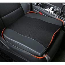 Car Seat Cushion, Comfort Memory Foam Car Cushions for Driving - Sciatica & Lower Back Pain Relief, Driver Seat Pillow for Auto, Office Chair, Wheelchair - Black
