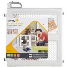 Safety 1st Baby Gates for Doorways, Pressure Mount Lift, Lock and Swing, Dog Gates, Hardware Gate for Stairs, Fits 28"-42" Wide